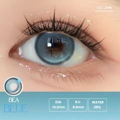 Kính áp tròng 6 tháng BEA BLUE màu xanh dương sáng tây giãn tròng nhỏ GTRENDY - MC38