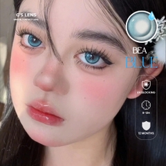 Kính áp tròng 6 tháng BEA BLUE màu xanh dương sáng tây giãn tròng nhỏ GTRENDY - MC38