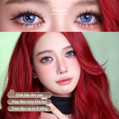 Kính áp tròng 6 tháng BEA BLUE màu xanh dương sáng tây giãn tròng nhỏ GTRENDY - MC38