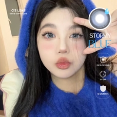 Kính áp tròng 6 tháng STORMY BLUE màu xanh sáng tây giãn tròng nhỏ GTRENDY - MC38