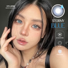 Kính áp tròng 6 tháng STORMY BLUE màu xanh sáng tây giãn tròng nhỏ GTRENDY - MC38