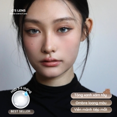 Kính áp tròng 6 tháng ANGEL BLUE màu xám sáng tây giãn tròng nhỏ GTRENDY - MC38