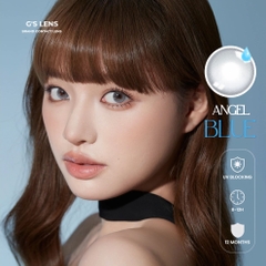 Kính áp tròng 6 tháng ANGEL BLUE màu xám sáng tây giãn tròng nhỏ GTRENDY - MC38