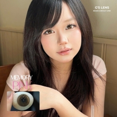 Kính áp tròng 6 tháng MEMORY PINK màu hồng nâu tự nhiên giãn tròng nhỏ GTRENDY - MCK1