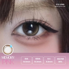 Kính áp tròng 6 tháng MEMORY PINK màu hồng nâu tự nhiên giãn tròng nhỏ GTRENDY - MCK1