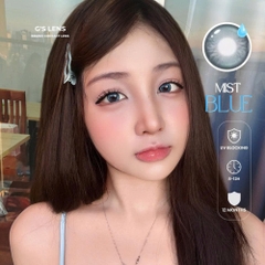 Kính áp tròng 6 tháng MIST BLUE màu xanh sáng tây giãn tròng nhỏ GTRENDY - MCK1
