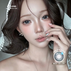 Kính áp tròng 6 tháng MIST BLUE màu xanh sáng tây giãn tròng nhỏ GTRENDY - MCK1