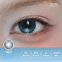 Kính áp tròng 6 tháng MIST BLUE màu xanh sáng tây giãn tròng nhỏ GTRENDY - MCK1