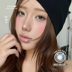 Kính áp tròng 6 tháng SOFT MESH BLUE màu xanh xám sáng tây giãn tròng nhỏ GTRENDY - MCK1
