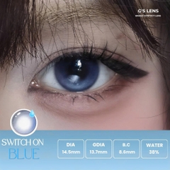 Kính áp tròng 6 tháng SWITCH ON BLUE màu xanh sáng tây giãn tròng nhỏ GTRENDY - MCK1