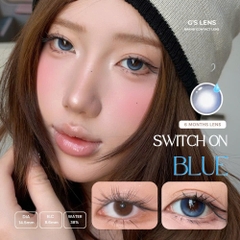 Kính áp tròng 6 tháng SWITCH ON BLUE màu xanh sáng tây giãn tròng nhỏ GTRENDY - MCK1