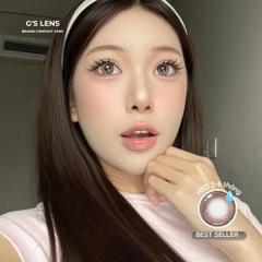 Kính áp tròng 6 tháng MILK TEA PINK màu hồng sáng tây giãn tròng vừa GTRENDY - MCK1