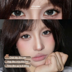 Kính áp tròng 6 tháng ASHEN GRAY màu xám đen tự nhiên giãn tròng nhỏ GTRENDY - MCK1