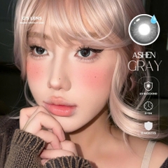 Kính áp tròng 6 tháng ASHEN GRAY màu xám đen tự nhiên giãn tròng nhỏ GTRENDY - MCK1