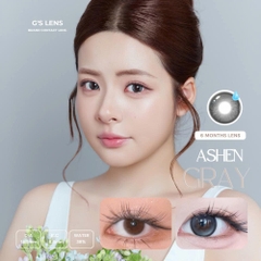 Kính áp tròng 6 tháng ASHEN GRAY màu xám đen tự nhiên giãn tròng nhỏ GTRENDY - MCK1