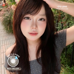 Kính áp tròng 6 tháng LINE SHADE GRAY màu xám sáng tây giãn tròng nhỏ GTRENDY - MCK1