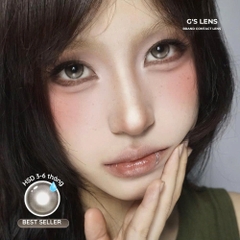 Kính áp tròng 6 tháng LINE SHADE GRAY màu xám sáng tây giãn tròng nhỏ GTRENDY - MCK1