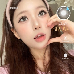 Kính áp tròng 6 tháng CLAY BROWN màu nâu tự nhiên giãn tròng nhỏ GTRENDY - MC38