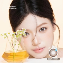 Kính áp tròng 6 tháng JUST EYES BROWN màu nâu sáng tây giãn tròng nhỏ GTRENDY - MCK1