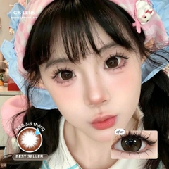 Kính áp tròng 6 tháng ONLY CHOCO màu choco tự nhiên giãn tròng to GTRENDY - MC38
