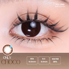 Kính áp tròng 6 tháng ONLY CHOCO màu choco tự nhiên giãn tròng to GTRENDY - MC38