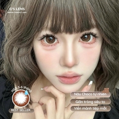 Kính áp tròng 6 tháng ONLY CHOCO màu choco tự nhiên giãn tròng to GTRENDY - MC38
