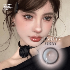 Kính áp tròng 6 tháng EMILY GRAY màu xám ngọc sáng tây giãn tròng vừa GTRENDY - MC38