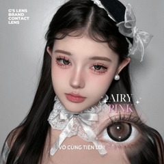 Kính áp tròng 1 ngày AIRY PINK màu hồng tự nhiên giãn tròng to GTRENDY