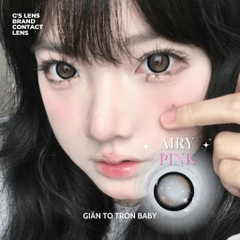 Kính áp tròng 1 ngày AIRY PINK màu hồng tự nhiên giãn tròng to GTRENDY