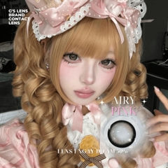 Kính áp tròng 1 ngày AIRY PINK màu hồng tự nhiên giãn tròng to GTRENDY