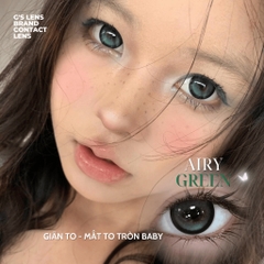 Kính áp tròng 1 ngày AIRY GREEN màu xanh lá tự nhiên giãn tròng to GTRENDY