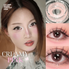 Kính áp tròng 6 tháng CREAMY PINK màu hồng tự nhiên giãn tròng nhỏ GTRENDY - MCK1
