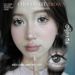 Kính áp tròng 6 tháng CHOCOLA BROWN màu choco tự nhiên giãn tròng vừa