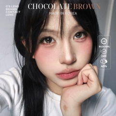 Kính áp tròng 6 tháng CHOCOLA BROWN màu choco tự nhiên giãn tròng vừa