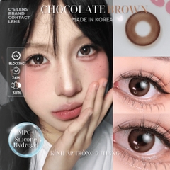Kính áp tròng 6 tháng CHOCOLA BROWN màu choco tự nhiên giãn tròng vừa