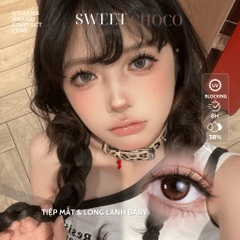 Kính áp tròng 6 tháng SWEET CHOCO màu choco tự nhiên giãn tròng nhỏ GTRENDY - MC38