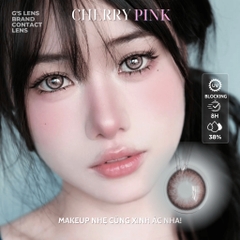 Kính áp tròng 6 tháng CHERRY PINK màu hồng sáng tây giãn tròng nhỏ GTRENDY - MC38