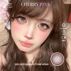Kính áp tròng 6 tháng CHERRY PINK màu hồng sáng tây giãn tròng nhỏ GTRENDY - MC38