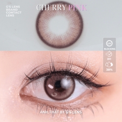 Kính áp tròng 6 tháng CHERRY PINK màu hồng sáng tây giãn tròng nhỏ GTRENDY - MC38