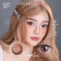 Kính áp tròng 6 tháng CHERRY PINK màu hồng sáng tây giãn tròng nhỏ GTRENDY - MC38