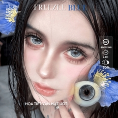 Kính áp tròng 1 ngày FREEZEE BLUE màu xanh dương sáng tây giãn tròng to GTRENDY - Realcon Color 50