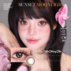 Kính áp tròng 6 tháng SUNSET MOONLIGHT BROWN màu nâu tự nhiên giãn tròng nhỏ GTRENDY - MC38