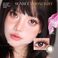 Kính áp tròng 6 tháng SUNSET MOONLIGHT BROWN màu nâu tự nhiên giãn tròng nhỏ GTRENDY - MC38