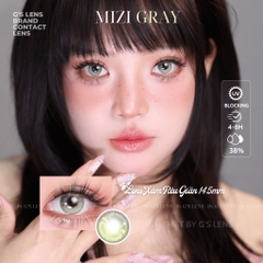 Kính áp tròng 6 tháng MIZI GRAY màu xám rêu sáng tây giãn tròng nhỏ GTRENDY - MC38