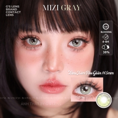 Kính áp tròng 6 tháng MIZI GRAY màu xám rêu sáng tây giãn tròng nhỏ GTRENDY - MC38