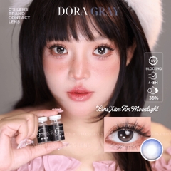 Kính áp tròng 6 tháng DORA GRAY màu xám sáng tây giãn tròng nhỏ GTRENDY - MC38