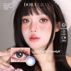 Kính áp tròng 6 tháng DORA GRAY màu xám sáng tây giãn tròng nhỏ GTRENDY - MC38