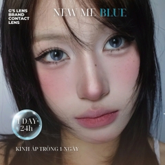 Kính áp tròng 1 ngày NEW ME BLUE màu xanh dương sáng tây giãn tròng nhỏ GTRENDY