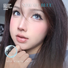 Kính áp tròng 1 ngày NEW ME BLUE màu xanh dương sáng tây giãn tròng nhỏ GTRENDY