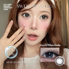Kính áp tròng 1 ngày SWEET BREAN GRAY màu xám tự nhiên giãn tròng nhỏ GTRENDY